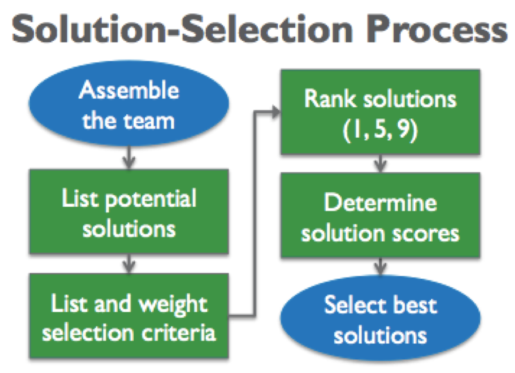 solution selection process value generation partners